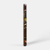 茶色のフローラカスタマイズ吸視性サムスンケース SAMSUNG GALAXYケース (右側面)