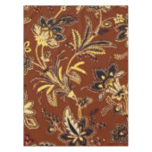 茶色のフローラ テーブルクロス (正面)