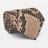 茶色のヘビのような表情 ネクタイ (ロール)