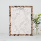 茶色のヘビのような表情 レターヘッド (スタンド正面)