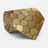 茶色のヘビの模様 ネクタイ (ロール)