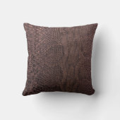 茶色のヘビ革 クッション (裏面)