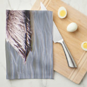 茶色のペリカンキッチンタオル キッチンタオル (四つ折り)