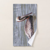 茶色のペリカンタオルセット バスタオルセット (ハンドタオル)