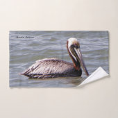 茶色のペリカンタオルセット バスタオルセット (ハンドタオル)