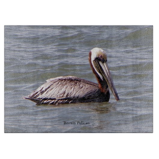 茶色のペリカン製切削板 カッティングボード (正面)