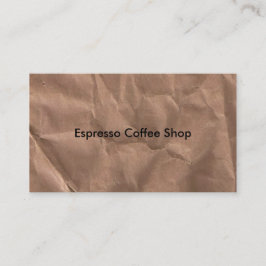 茶色のマーリング付き名刺 名刺