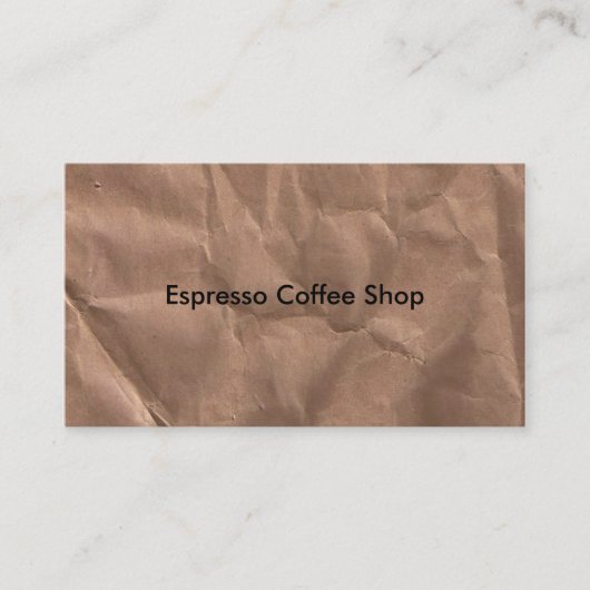 茶色のマーリング付き名刺 名刺 (正面)