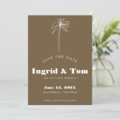 茶色のミニマリストの熱帯 セーブザデート (スタンド正面)