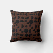 茶色のモダン幾何エレガント部部族 クッション (裏面)