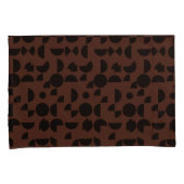 茶色のモダン幾何エレガント部部族 枕カバー (正面右)