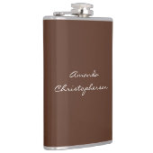 茶色のモダン背景スクリプト名の追加 フラスク (右)