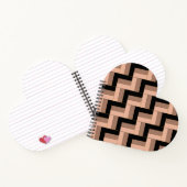 茶色のモチャ黒い幾何学長方形 ノートブック (内部)