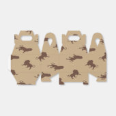 茶色のライオンのシルエット フェイバーボックス (折り畳みなし)