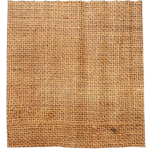 茶色のラップ布の背景またはサック布 シャワーカーテン (正面)