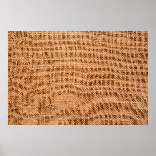 茶色のラップ布の背景またはサック布 ポスター (正面)