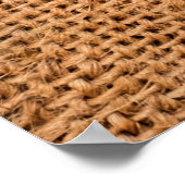 茶色のラップ布の背景またはサック布 ポスター (角)