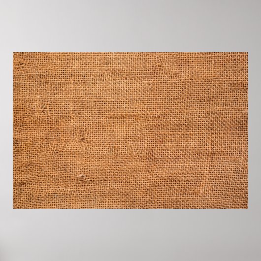 茶色のラップ布の背景またはサック布 ポスター (正面)
