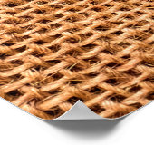 茶色のラップ布の背景またはサック布 ポスター (角)