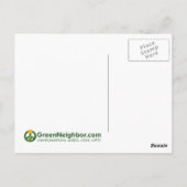 茶色のリサイクルマーク ポストカード (裏面)