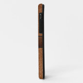 茶色のレザーは茶色に見えるラベル Case-Mate iPhoneケース (裏面/左)