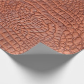 茶色のレザーテクスチャ背景テクスチャ、抽象芸術、a ラッピングペーパー (角)