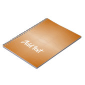 茶色のレザーテクスチャ ノートブック (左側)