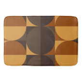 茶色のレトロサークル バスマット (正面)
