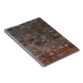 茶色のレンガ壁 ノートブック (右側)