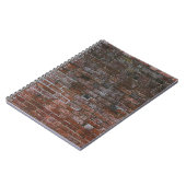 茶色のレンガ壁 ノートブック (左側)