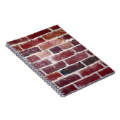 茶色のレンガ壁 ノートブック (右側)