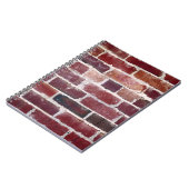 茶色のレンガ壁 ノートブック (左側)