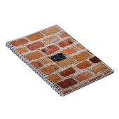 茶色のレンガ壁 ノートブック (右側)