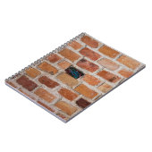 茶色のレンガ壁 ノートブック (左側)