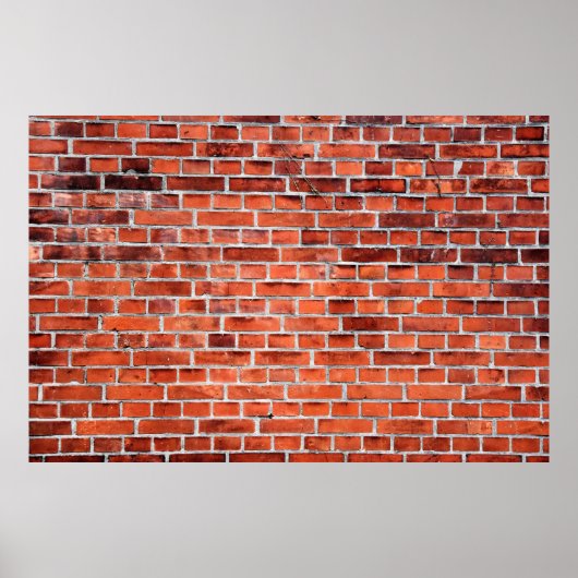 茶色のレンガ壁 ポスター (正面)
