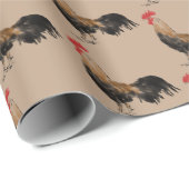 茶色のロオスター ラッピングペーパー (ロールコーナー)