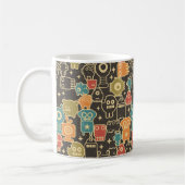 茶色のロボット コーヒーマグカップ (左)