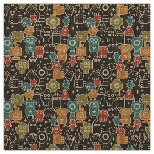 茶色のロボット ファブリック (見本)