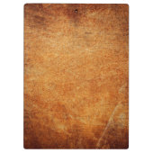 茶色のヴィンテージのシェードレザー クリップボード (裏面)