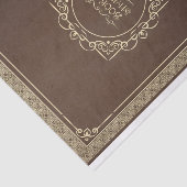 茶色のヴィンテージの影の本動揺して 薄葉紙 (詳細)