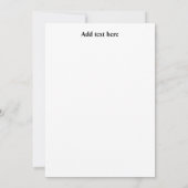 茶色のヴィンテージエレガントフローラ感謝祭 招待状 (裏面)