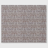 茶色のヴィンテージビクトリアンダマスクのシームレスなパターン ラッピングペーパー (フラット)