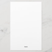 茶色のヴィンテージ紙パーチメントとつる植物文房具 便箋 (裏面)