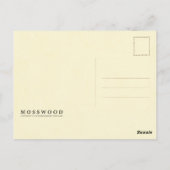 茶色のヴィンテージ ポストカード (裏面)