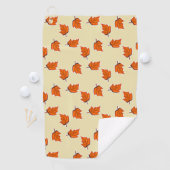 茶色の乾いた葉乾いた ゴルフタオル (インサイチュ)