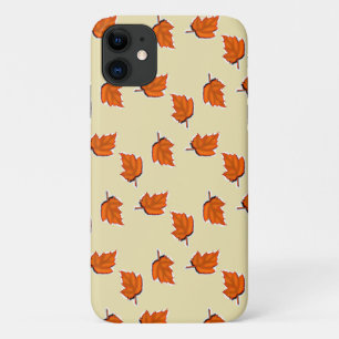 茶色の乾いた葉乾いた iPhone 11 ケース