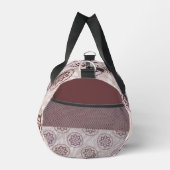 茶色の円形の星のデザイン ダッフルバッグ (右)