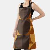 茶色の円 エプロン (インサイチュ)