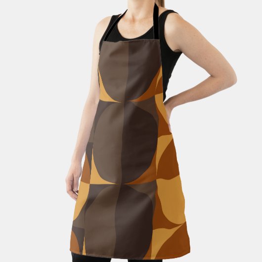 茶色の円 エプロン (インサイチュ)