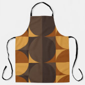 茶色の円 エプロン (正面)